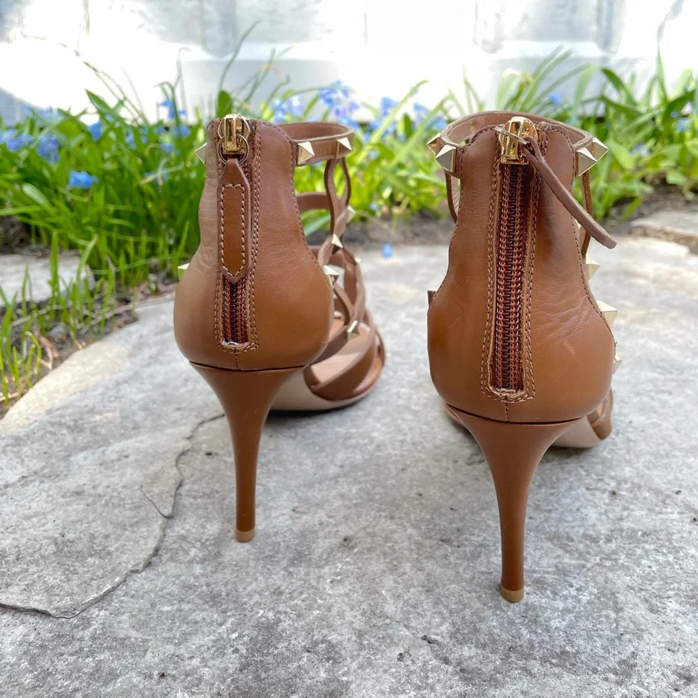 Valentino Rockstud Caged Gladiator Stiletto Sandals, size 38.5 - Picture 6 of 11